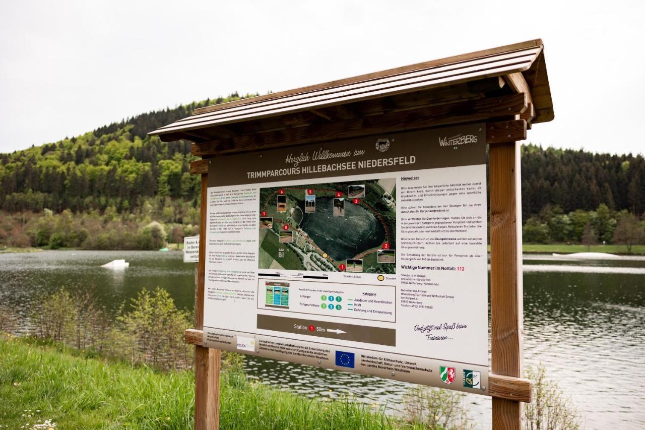 Ferienwohnung Mit Seeblick — Sport Und Erholung Winterberg Esterno foto